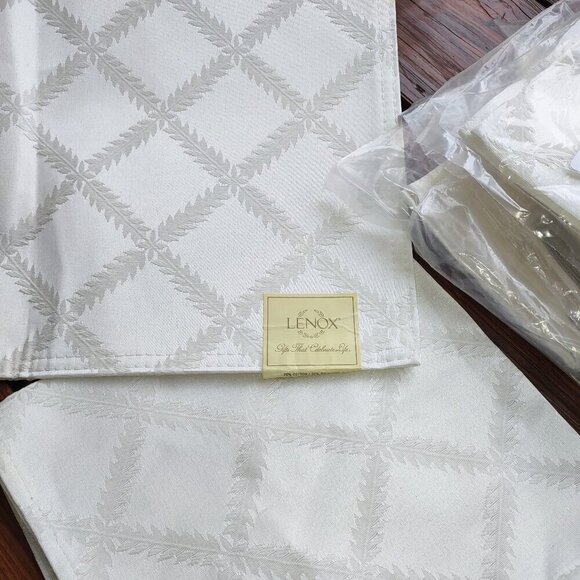 NEW Lot of 6~LENOX Laurel Leaf Placemats 18"x13" Table Linens Classic Luxury - Picture 3 of 7